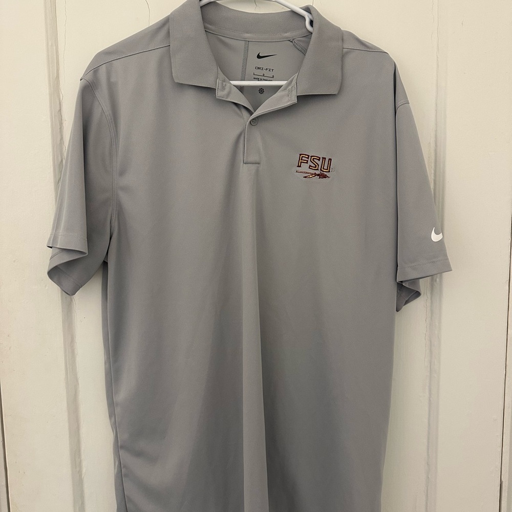 Nike Gray Men's Polo Shirt FSU